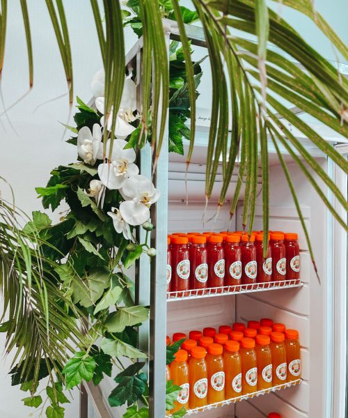 Sapjes om uit te delen aan medewerkers.