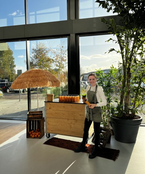 Traktatie uitgedeeld op kantoor